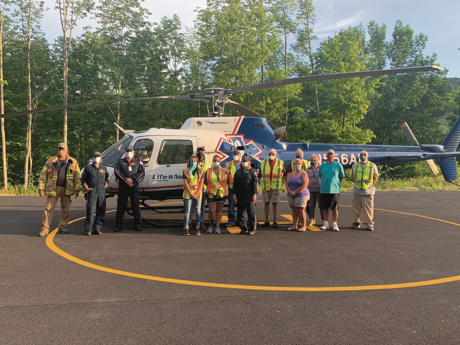 Andes Fire Dept. Debuts New Landing Zone Catskills Today